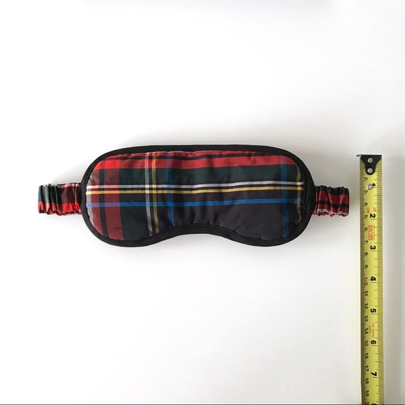 NWT J.Crew Stewart Tartan Sleep Mask - Picture 6 of 15